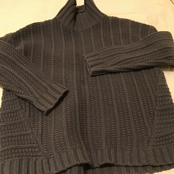 Garnet Hill Cashmere turtleneck sweater olive green excellent - Picture 8 of 8